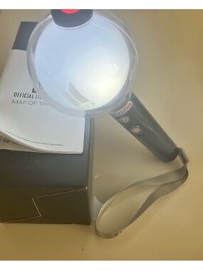 Black Concert Lightstick with Gray Wrist Strap